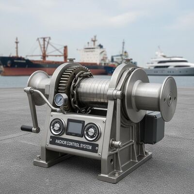 300 X 200 X 150 Mm Manual Windlass Winch Hydraulic Or Electric Suitable for Various Vessel Types Offering Anchor Control
