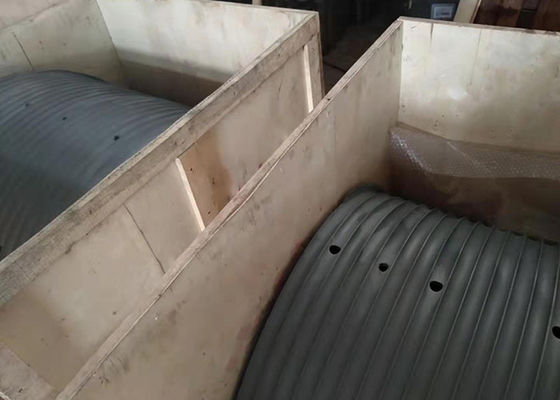 Desenho personalizado tambor de elevação de aço mangas ranhuradas mangas de corda de fio