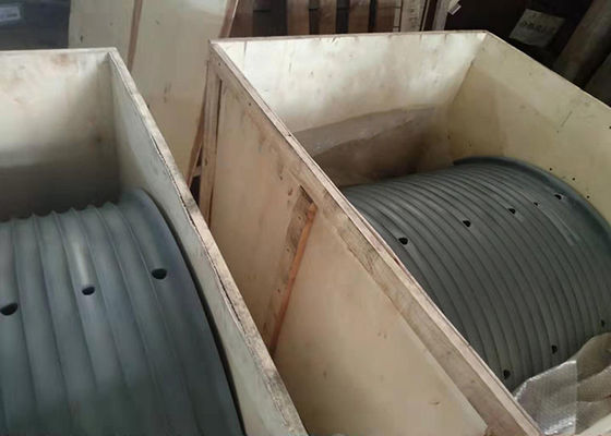 Luvas sulcadas do guincho do grande diâmetro cilindro de aço de grande resistência feitas à máquina inteiramente